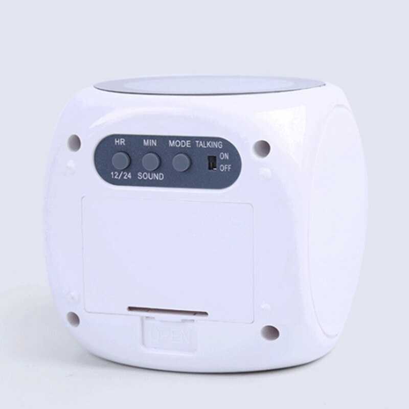 LCD Display Voice Talking Snooze Temperature LED Wall Ceiling Clock Projection Multi-function Projection Alarm Clock Digital