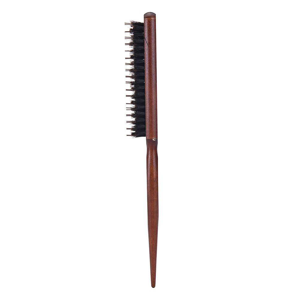 1PCS Men Boar Bristle Hair Brush Natural Wooden Wave Brush for Male Styling Beard Hairbrush for Short Long Thick Curly Wavy Hair