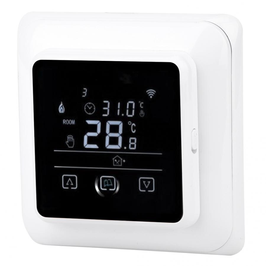 16A Touch Screen Temperature Controller Touch Screen LCD Floor Electric Programming Heating Thermostat Temperature Controller
