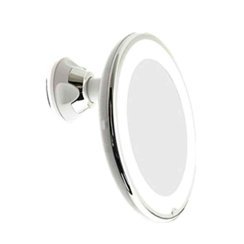 10x Makeup Mirror with LED Lights Cosmetic Magnification Mirrors with Gooseneck