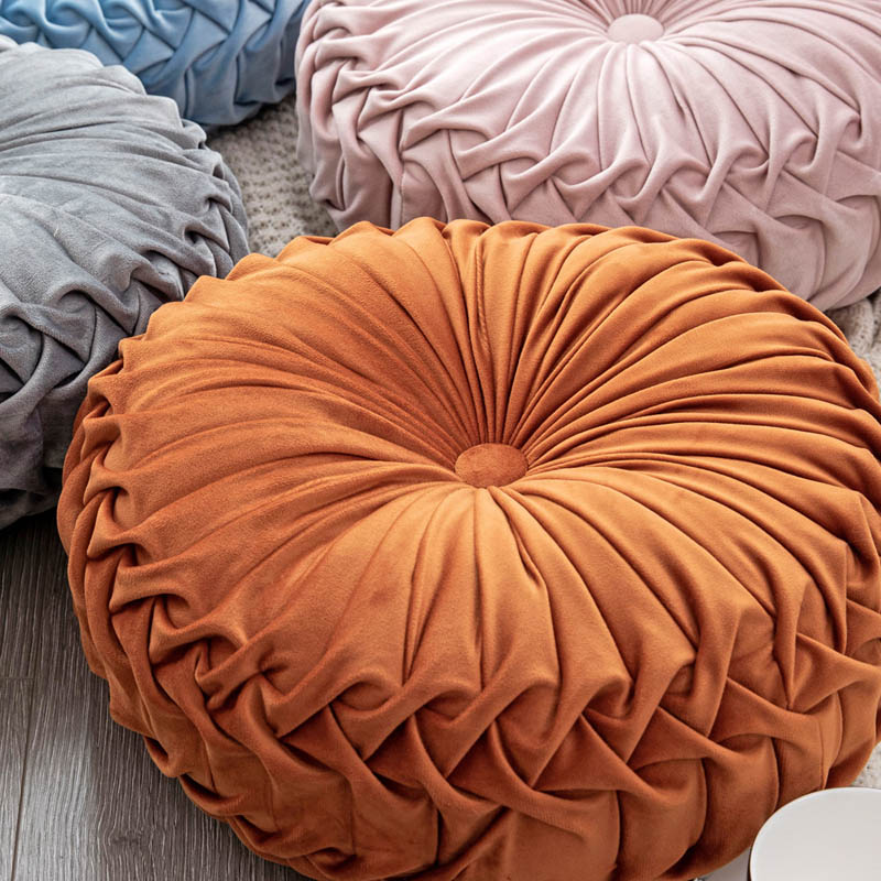 Coussin rehausseur rond en forme de roue, tatami, coussin de massage pour dossier de voiture et bureau, 38 x 10cm