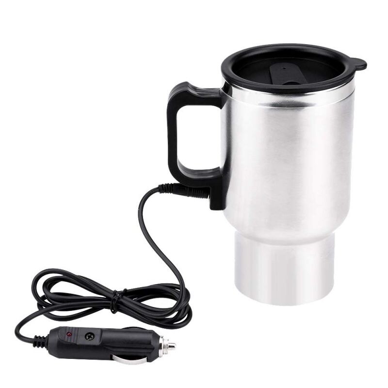 12v 450ml bærbar vannkoker i rustfritt stål reise kaffekrus elbil vann holde varmere vannkoker: misligholde tittel