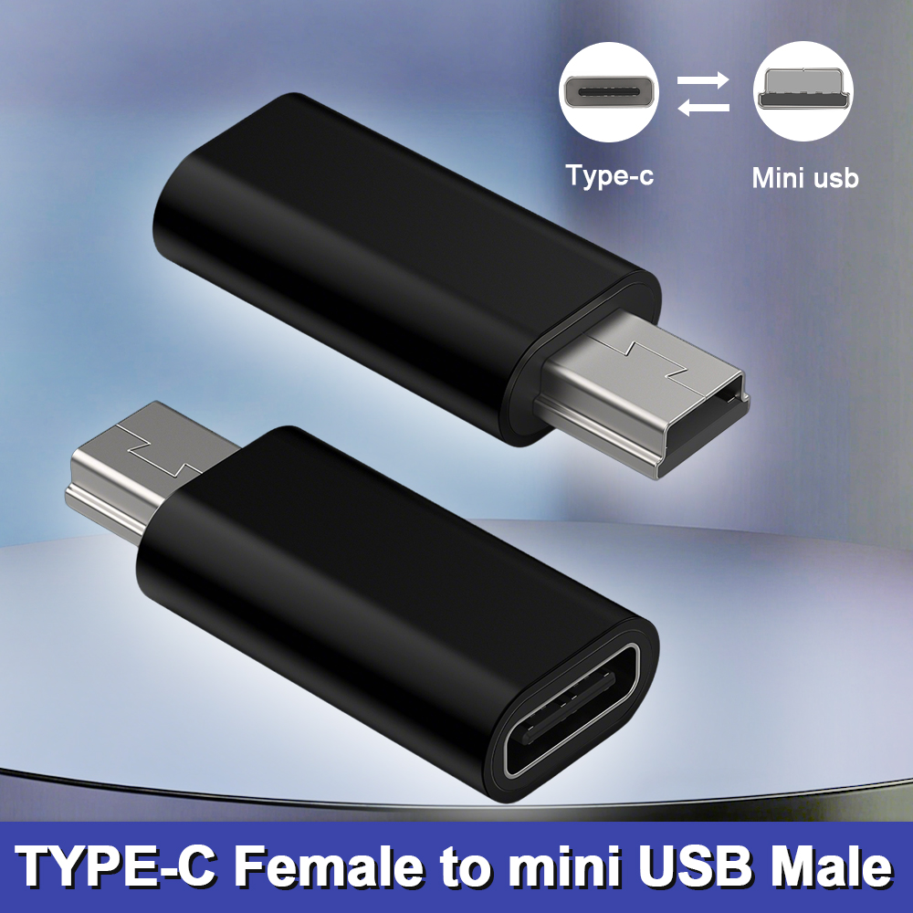  ﻿ 2/3 stuks Type C naar Mini USB Adapter USB C Vrouwelijk naar MiniUSB Mannelijk Oplaad- en Gegevensconverter Geschikt voor GoPro Hero 3+ MP3 Camera