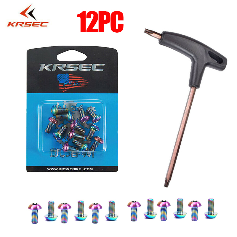 Bulloni del rotore del freno a disco della bicicletta KRSEC M5 * 10 T25 viti del freno per Mountain Bike da strada chiave per freni a disco Mtb parte della bicicletta