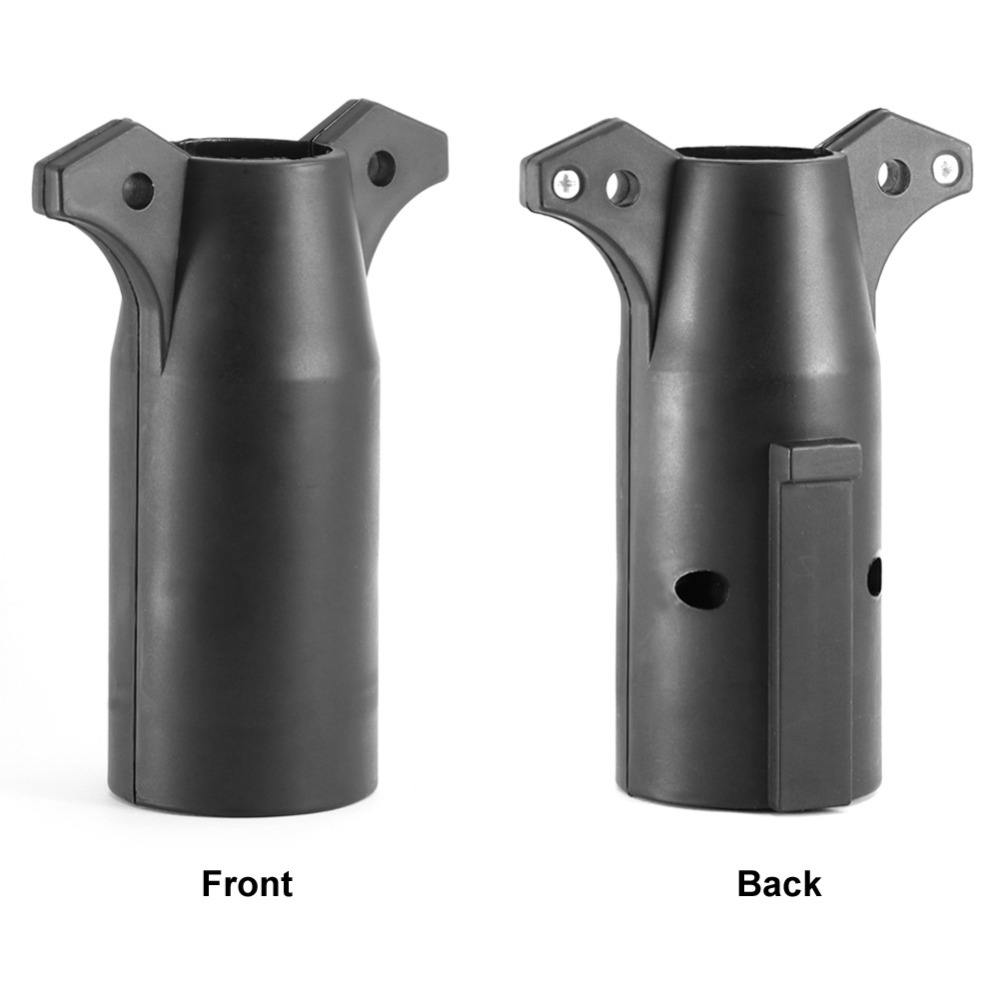 Tirol 7 Pin Blade TO 6 PIN Round Trailer Adapter Trailer Light Plug Connector Round to 4 Pin Flat RV Boat T21850a