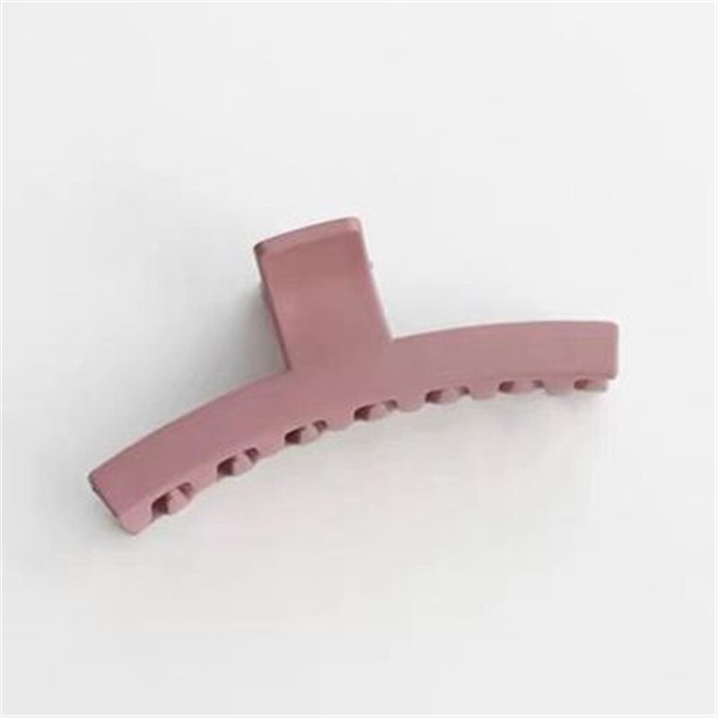 Geometriskt hår klo metall hårklämma chuck stora bollar haj fånga kvinnliga huvudet bakåt: Rosa