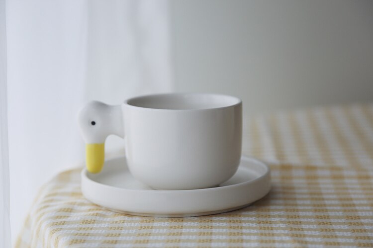 Ceramic Office Coffee Cup White Milk Crockery Coffee Cup Mate Japanese Retro Tazzine Caffe Espresso Cups BC50BD: Default Title