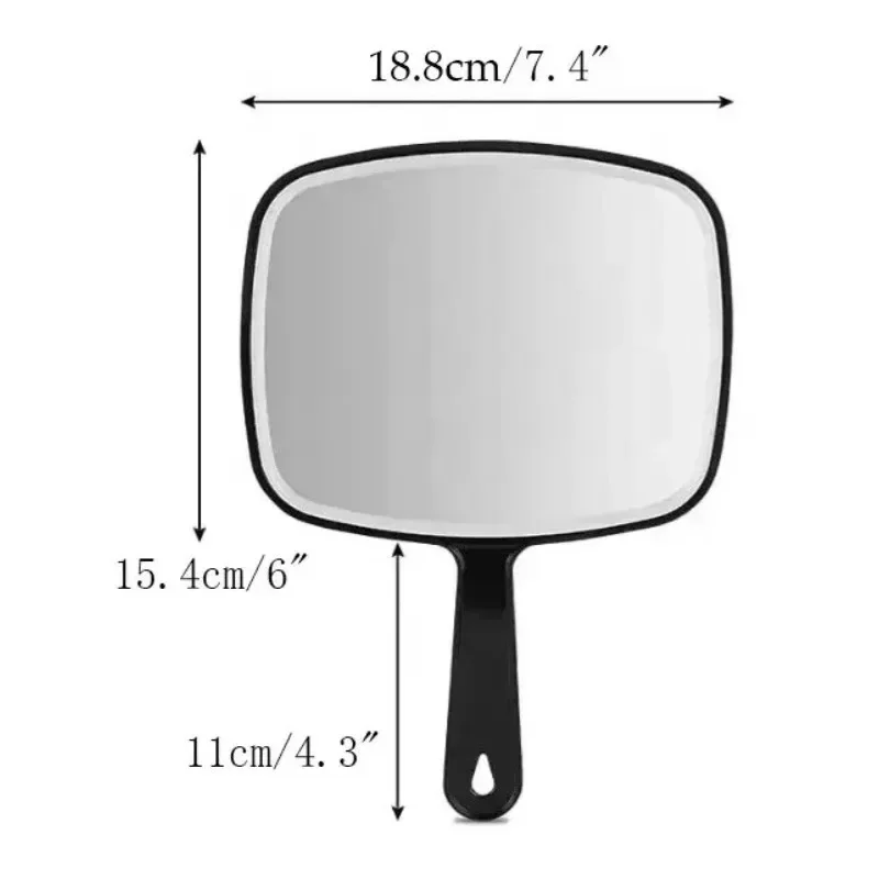 Handspiegel, große Spiegel, tragbare Handspiegel mit Griff für Friseure, Dusche, Haarschnitt, Friseure, Salon für Damen und Herren