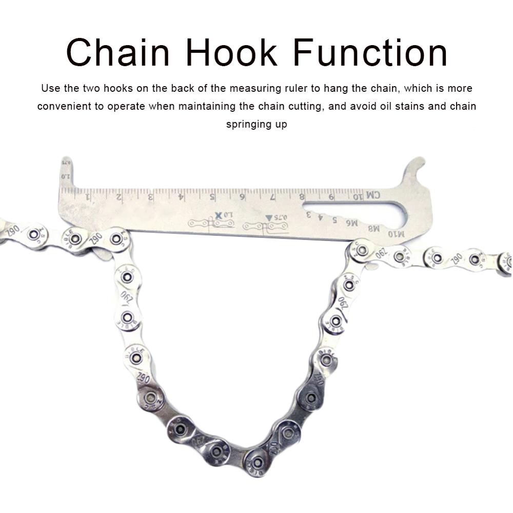 Chain Measuring Mountain Bike Chain Measuring Indicator Caliper Wear Measuring Instrument Measuring Chain Caliper Detection Tool
