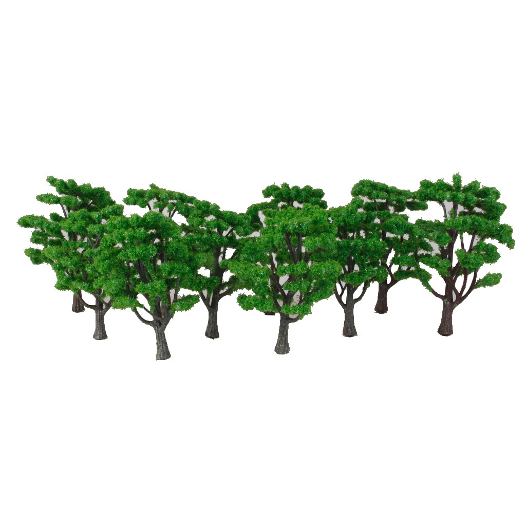 10 Green Model Tree Train Architecture Forest Scene Layout 1:100-1:150 HO N