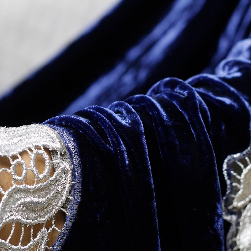 Le tissu percé broder velours soie vêtement matériaux printemps robe bricolage vêtements tissus