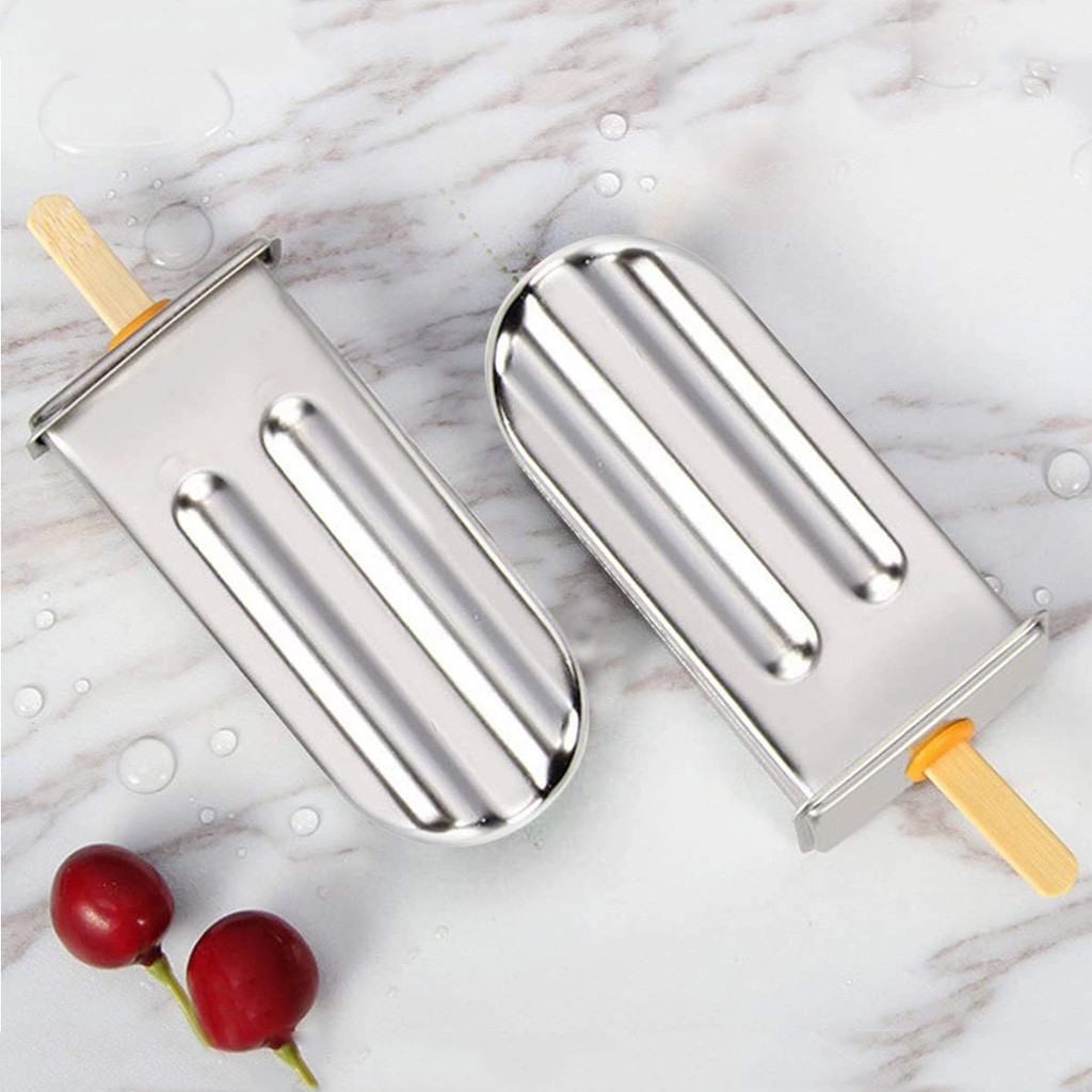 Stainless Steel Popsicle Mold Rack Ice Lolly Mold Popsicle Maker Homemade Ice Cream Mold with Popsicle Holder