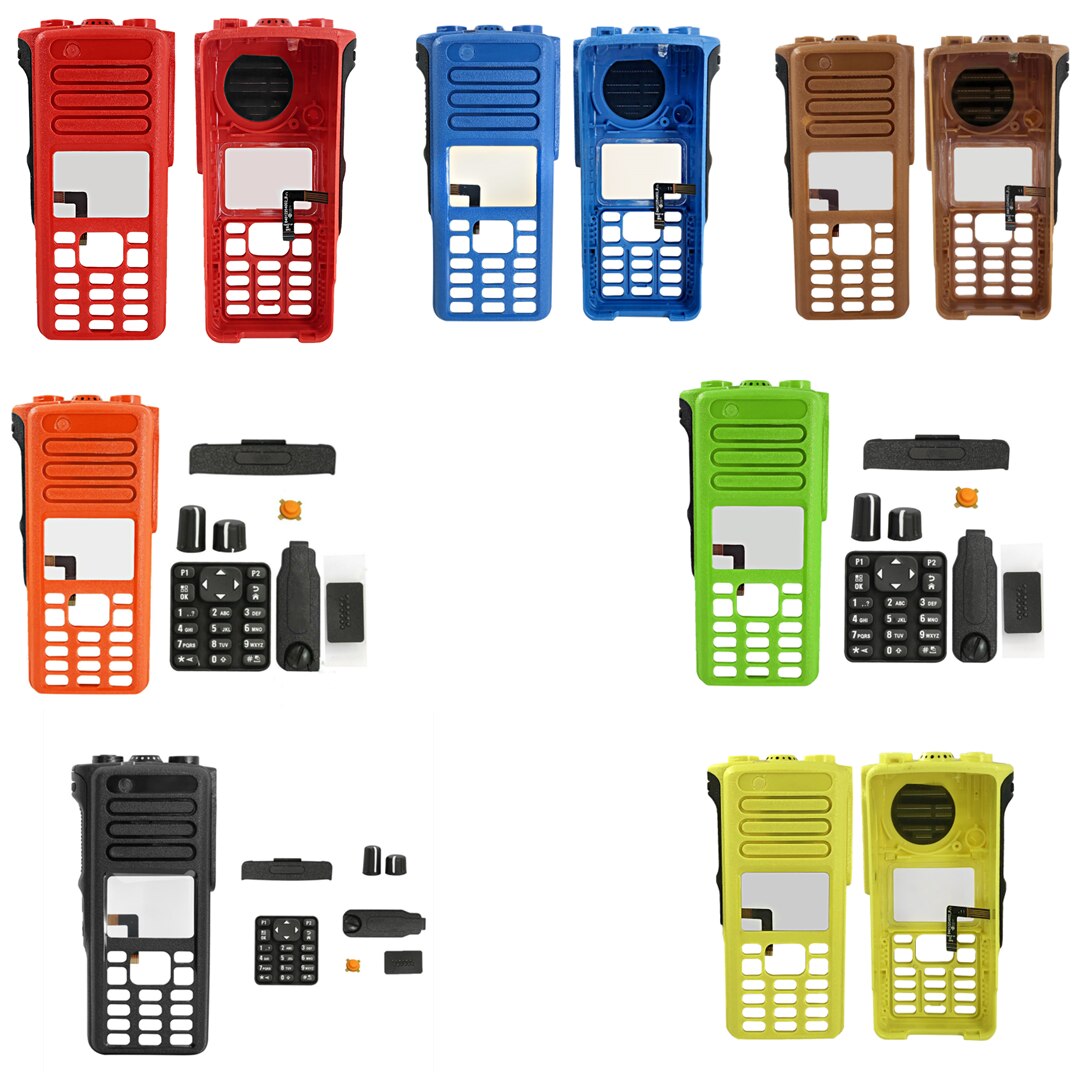 Kleurrijke Walkie Vervanging Front Behuizing Case Kit Voor Motorola Xir P8668 P8660 DGP8550 DP4800 DP4801 XPR7550 XPR7580 2Way Radio