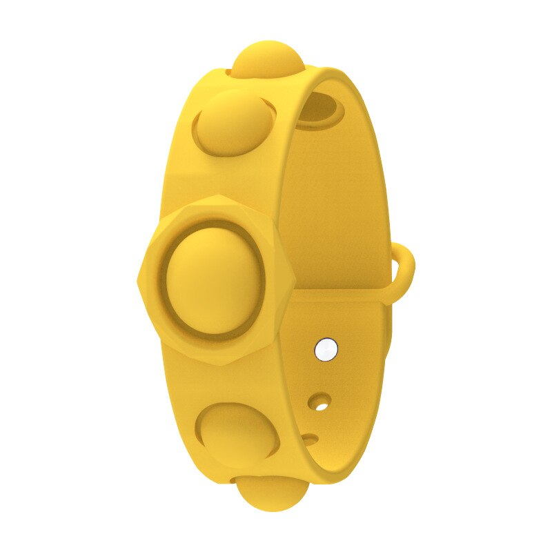 Simple Dimple Fidget Toy Fat Brain Toys Stress Relief Hand Toys For Kids Easy To Use Soft Silicone Decompression Antistress Toys: Yellow