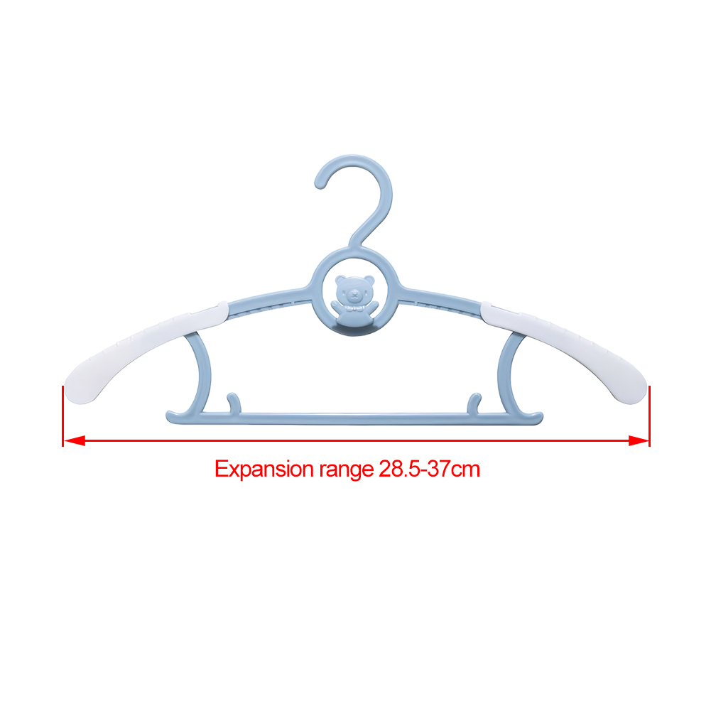 10Pcs Extendable Baby Nursery Closet Hanger Space Saving Kids Clothes Hanger for Girl Boy Toddler Kids