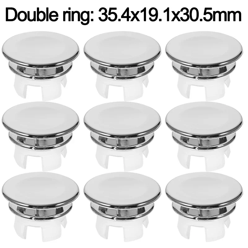 10/1 Stuks Gootsteen Gat Ronde Overloop Cover Wastafel Overloop Ring Keuken Badkamer Wastafel Trim Bad Gootsteen gat Holle Overloop Cap: Rood / 83mm