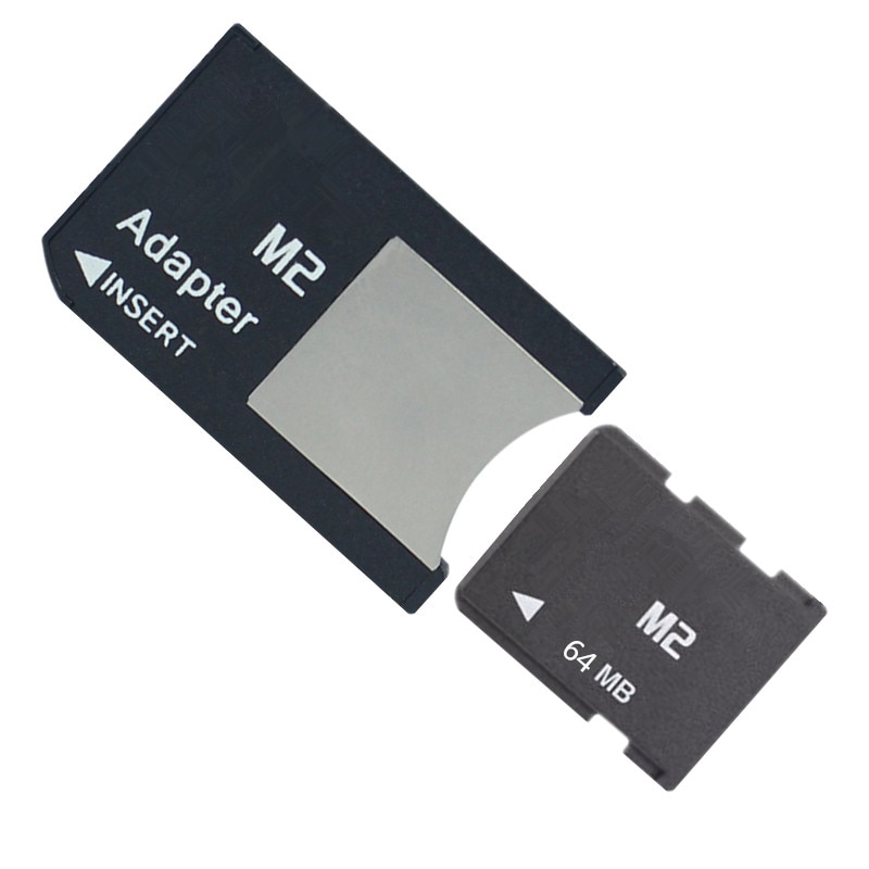 Kleine Capaciteit 64 mb 128 mb 256 mb 512 mb M2 geheugenkaart Memory Stick Micro met M2 Card Adapter MS PRO DUO