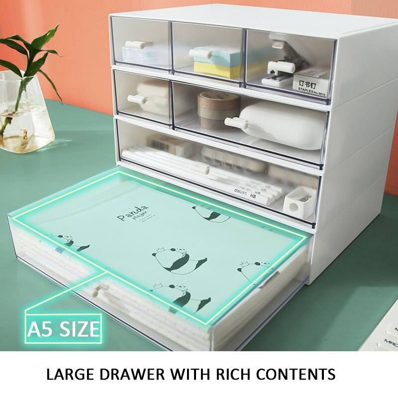 Makeup Organizers Storage-Box Drawers-Cabinets Holders Plastico Cajonera Sundries Desktop Drawer Stackable Cosmetics Jewelry-Box