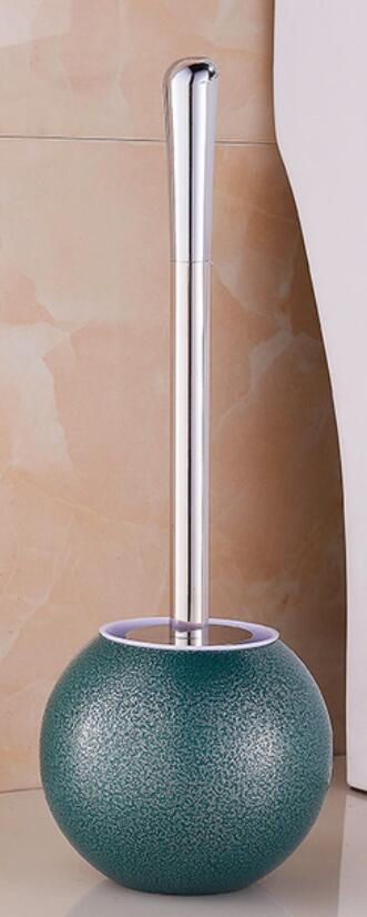 European Toilet Brush SetStainless Steel Round Base Color Toilet Brush, Bathroom Toilet Clean Brush Toilet Brush Set: SMT337-299-GR