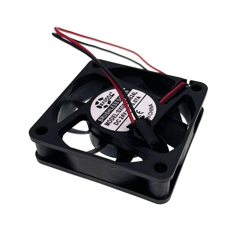 Ventilateur de refroidissement 24V, 60mm, 6cm, double roulement à billes, silencieux, pour ordinateur PC, SM-2Pin, 60x60x15, 6015