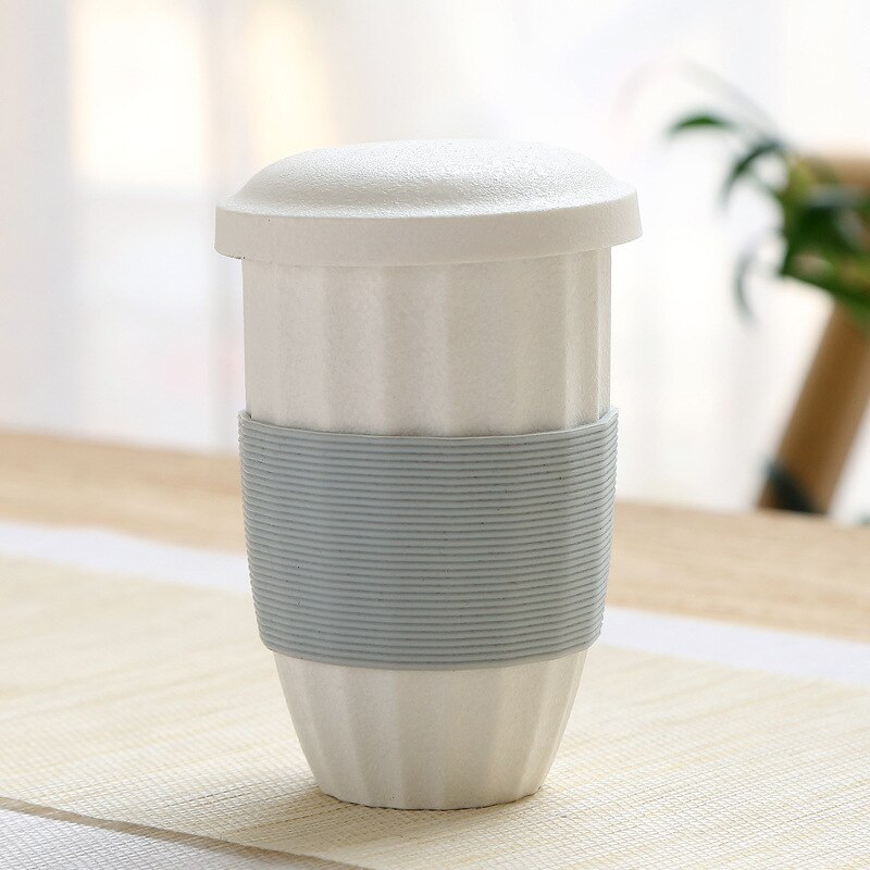 Ceramic Mug Porcelain Tea Cup Tea Infuser Home Office Teacup: white