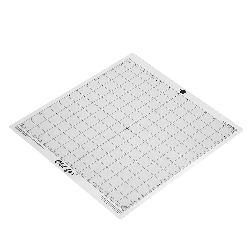 2pcs Replacement Cutting Mat Transparent Adhesive Mat with Measuring Grid 12 * 12 Inch for Silhouette Cameo Plotter Machine