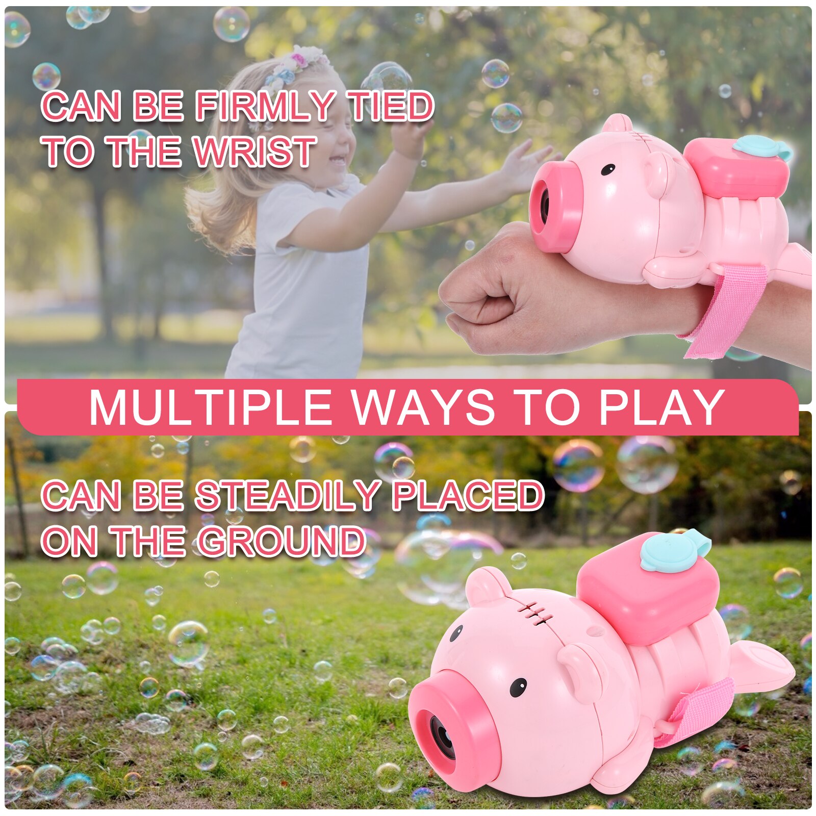 Dreamme Automatic Bubble Machine A Wrist Strap Bubble Liquid Bubble Blower Toy Suitable for Outdoor, Party, Wedding