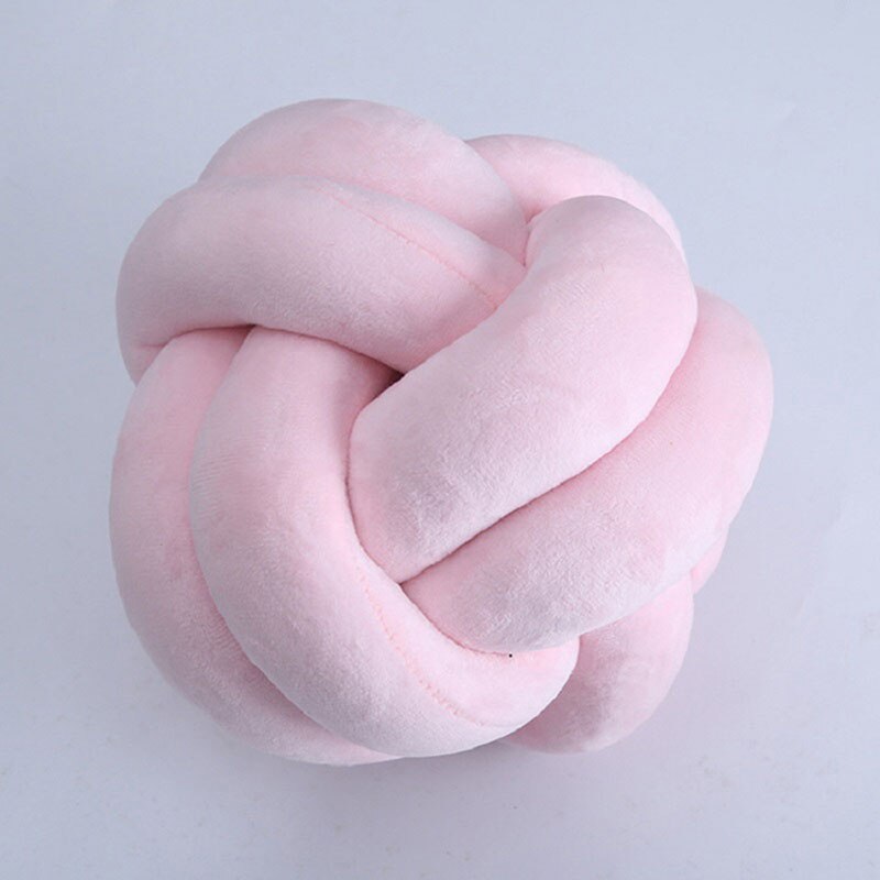 Oreiller rond et en forme de boule de Knau, nordique amusant, nœud Simple, à la , doux et solide, pour la maison, S09: P / 22cm dia