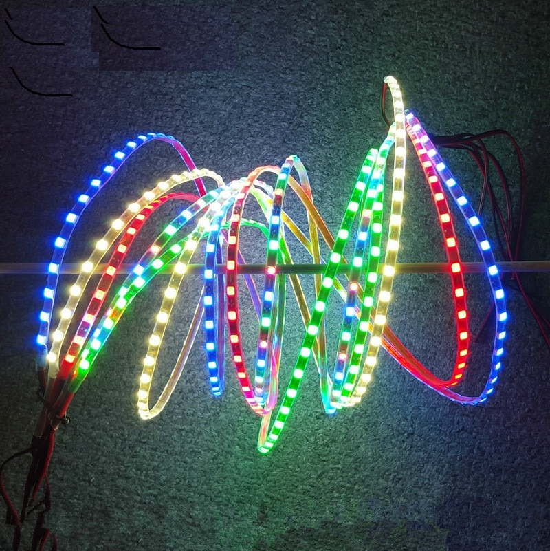 12V LED Strip Colorful Navigate Lights 140CM with ... – Grandado