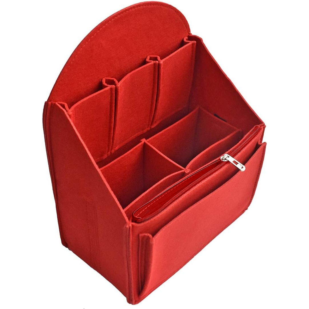 Insert organisateur de sac à dos en feutre pour sac à dos sac à main sac à bandoulière: S / Rouge