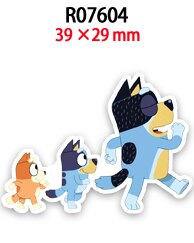 Bluey Australia Cartoon Planar Resins For Bow Hair Handamde Earring Decor Material 30pcs/lot R0759 R0760 R0761: R07604