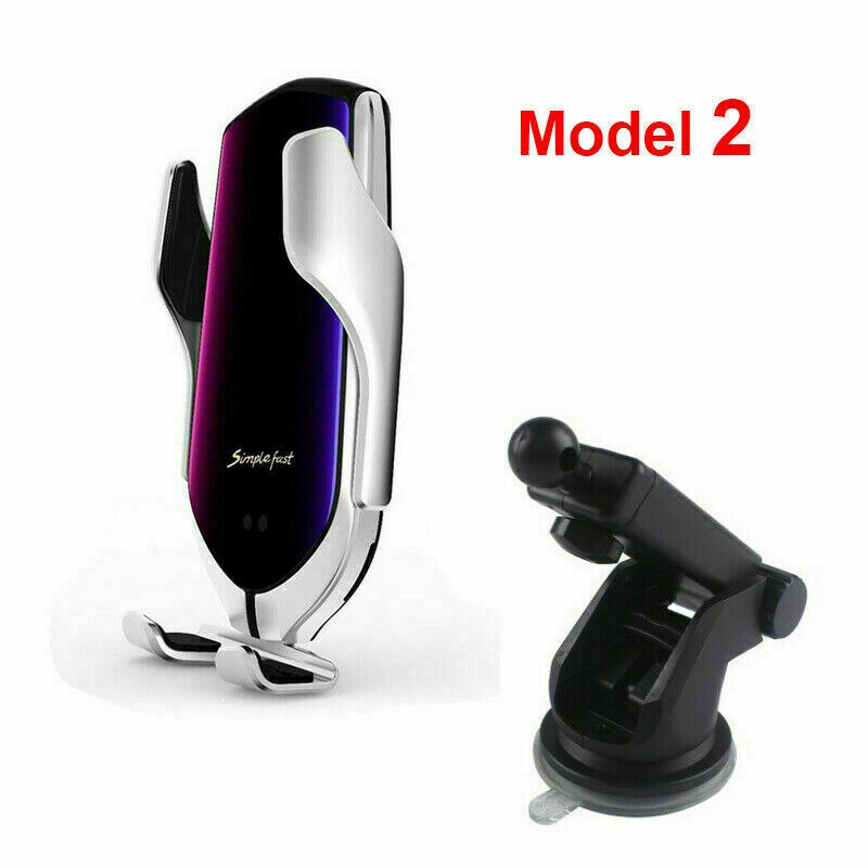 10W Qi bezprzewodowa szybka ładowarka zacisk inteligentny czujnik uchwyt samochodowy robić iPhone 12 mini 11 zawodowiec Max XS Samsung uwaga 9 10 S9 10 20: model 2