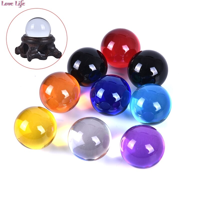 30mm Crystal Ball Quartz Glass Transparent Ball Spheres Glass Ball Photography Balls Crystal Craft Decor Feng Shui