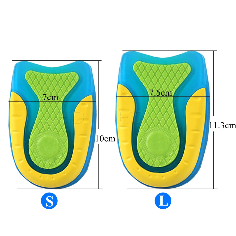 Silicone Gel Heel Cushion Inserts for Shoes Heel Cup Pads for Bone Spurs Pain Relief Protectors Plantar Fasciitis Insole Insert