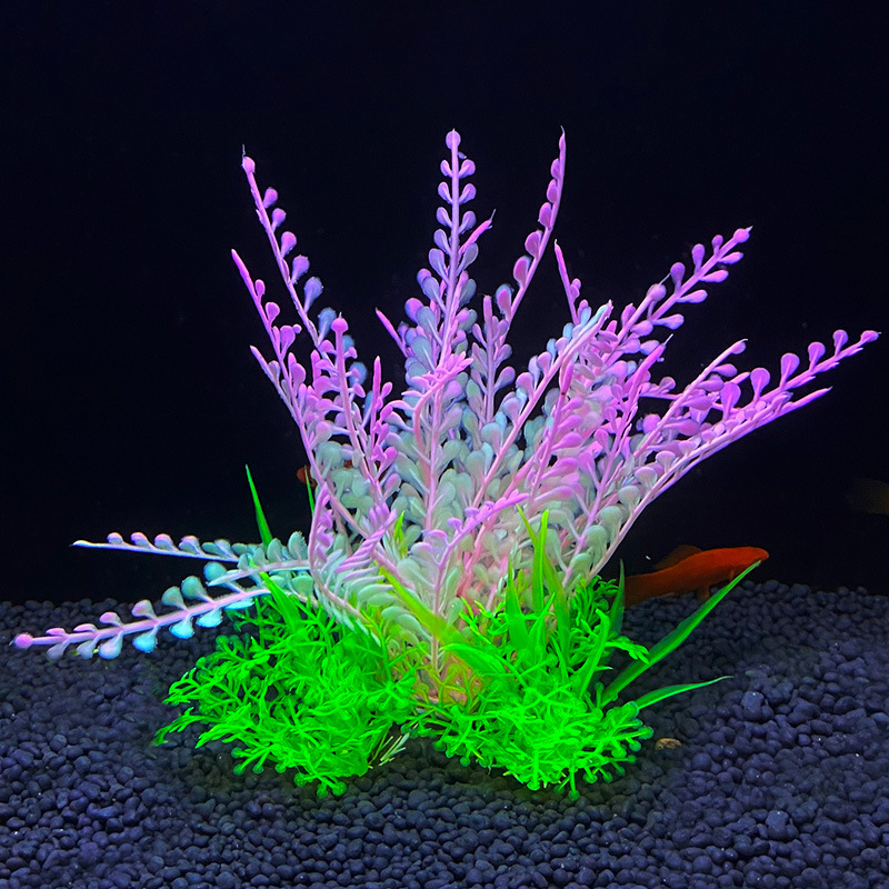 14 soorten kunstmatige aquarium decor planten water onkruid ornament waterplant aquarium gras decoratie accessoires 14,5 cm