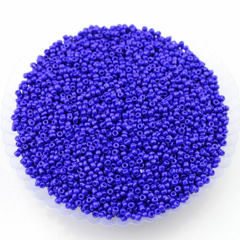 1000Pcs 2mm Czech Glass Bead Round Spacer Bead Bracelet Necklace DIY Material Jewelry Making Bead: blue