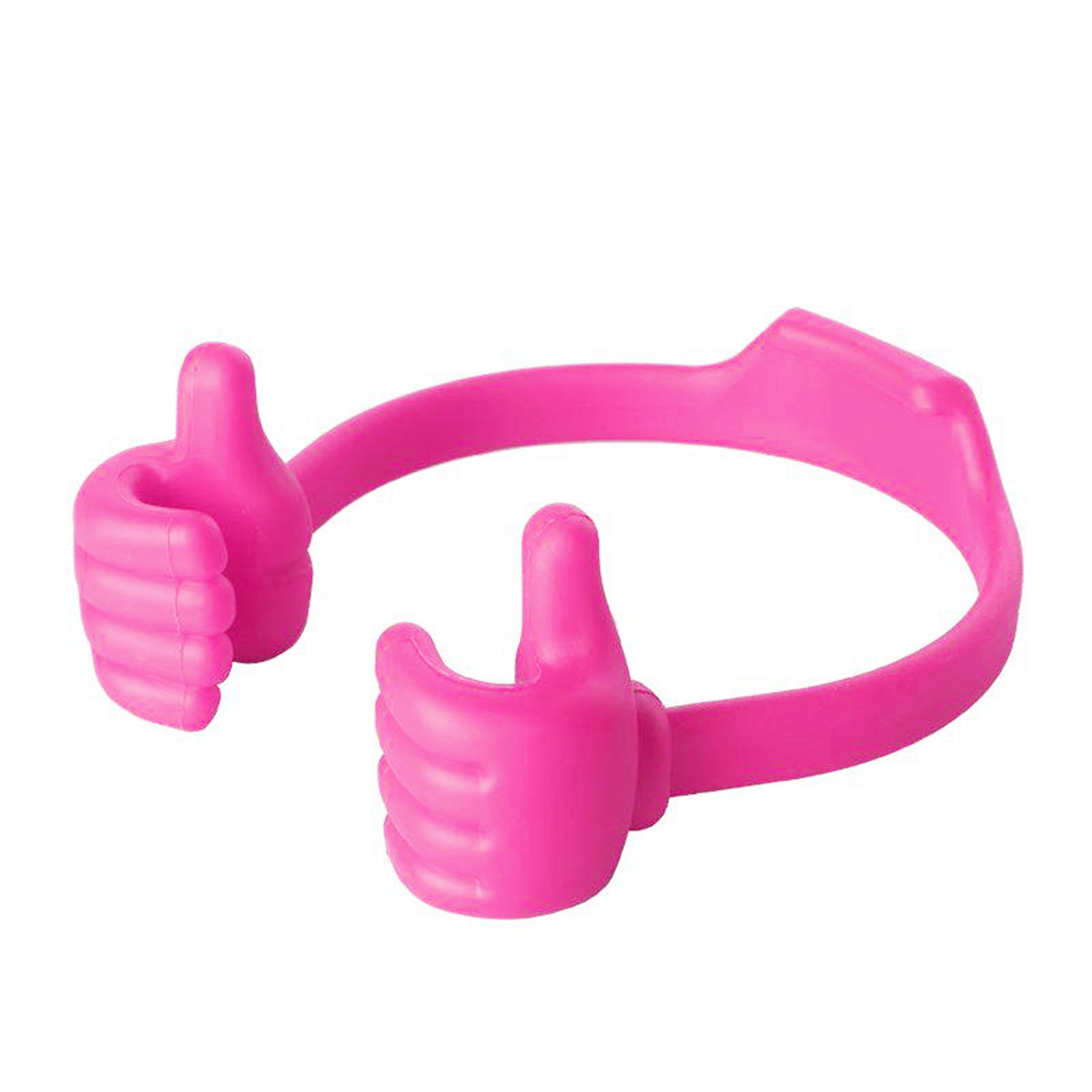 Thumbs Up Mobile Cell Phone Holder Movie Watching Lazy Bed Desktop Mount Stand Holder Mobile Phone Accessories Stand Bracket: Rose red