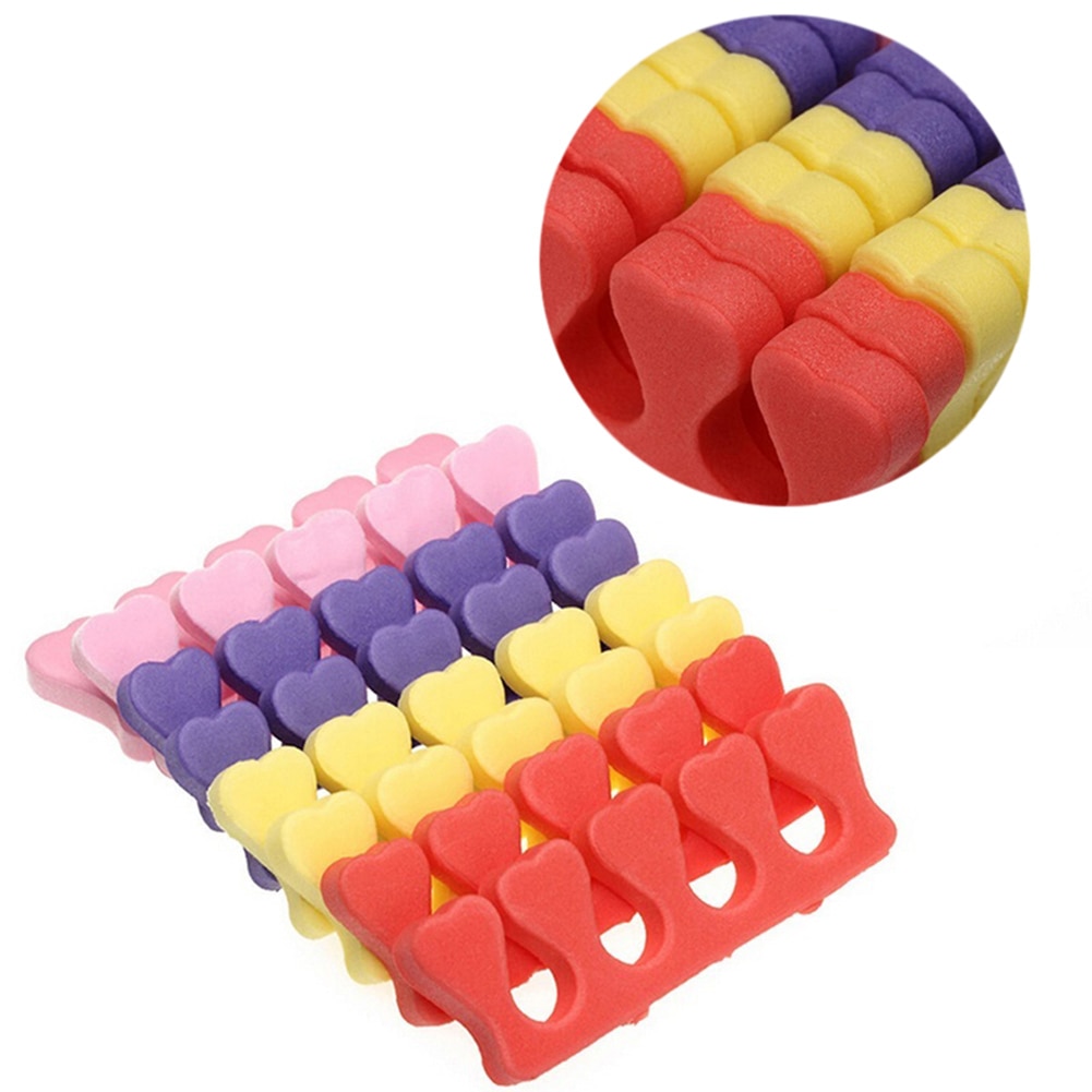 10/20 pçs esponja macia arte do prego dedo do pé separador salão de beleza casa pedicure ferramenta separadores de dedo são separadores úteis dedo do pé