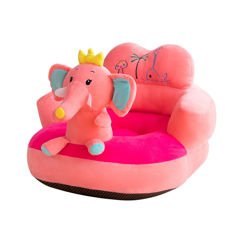 Only Cover No Filling Baby Bean Bag Cartoon Crown Seat Sofa Baby Chair Toddler Nest Puff Seat Bean Bag Plush Children Seat Cover: N