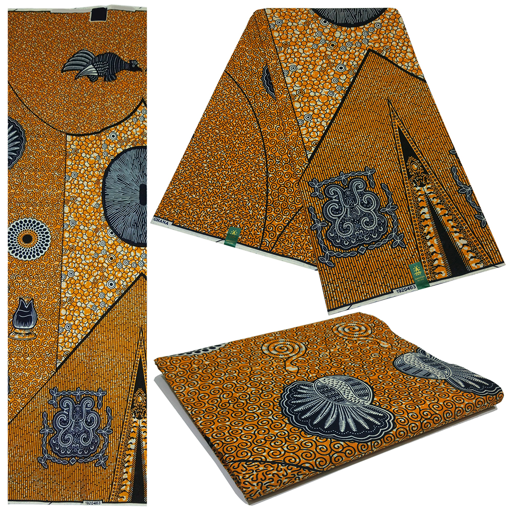 African Pagne Ankara Guaranteed Real Wax Fabric For African Dashiki Clothes