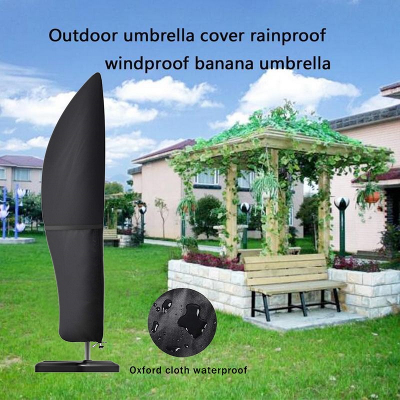 Waterproof Oxford Cloth Outdoor Umbrella Cover Shade Garden Weatherproof Patio Cantilever Rain Cover Accessories