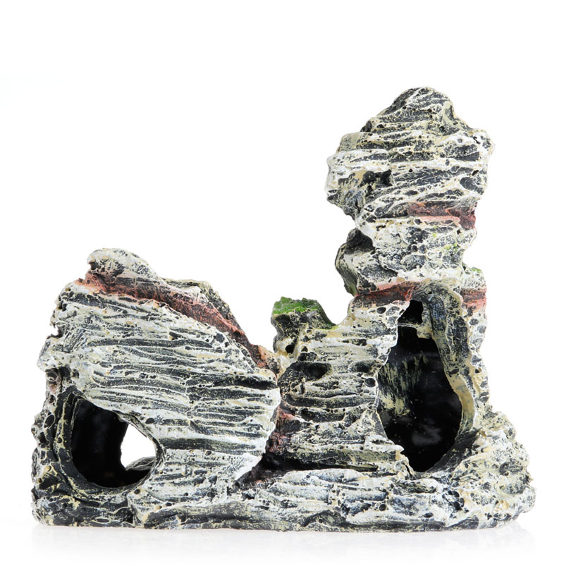 Berg Aussicht Aquarium Felsen Höhle Baum Brücke Aquarium Ornament Dekoration Dekor