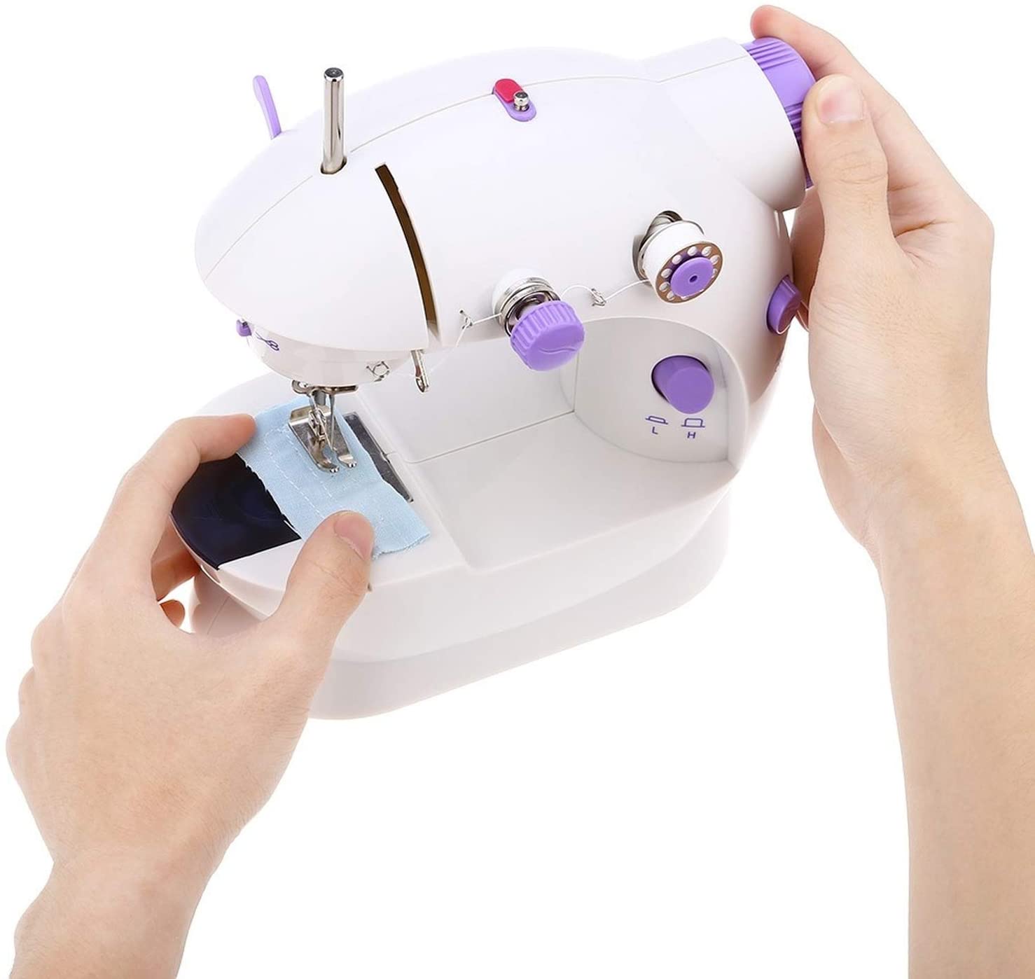 Tragbare Nähmaschine Cordless Mini Handheld Elektrische Nähmaschine Schnell Crafting Ausbessern Maschine mit Fuß Pedal