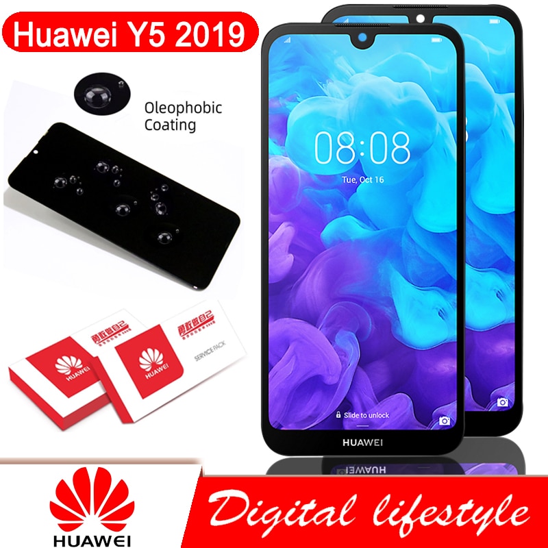 5.71 original original original lcd com substituição do quadro para huawei y5 2019 display touch screen digitador assembléia AMN-LX9 lx1 lx2 lx3