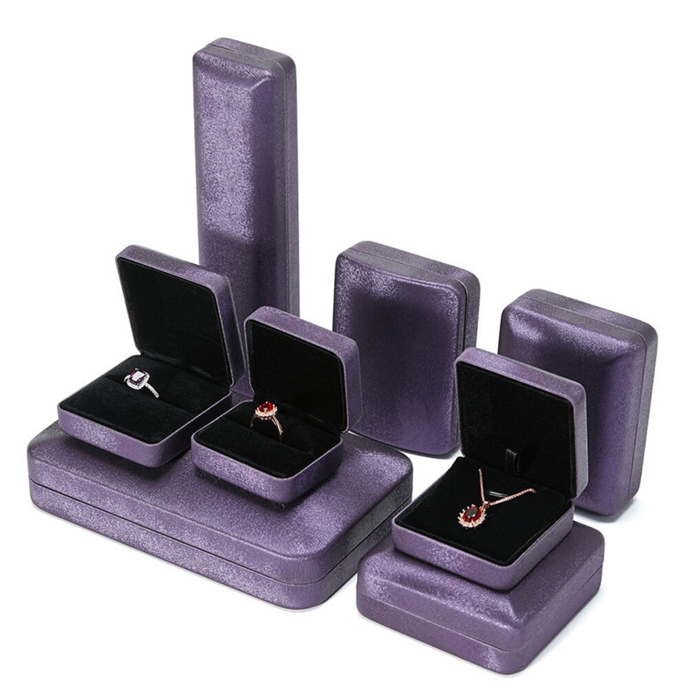 B-LIFE Fluwelen Sieraden Set Box Ketting Oorbel Ring Ketting Armband Display Case Bruiloft Sieraden Opslag Houder