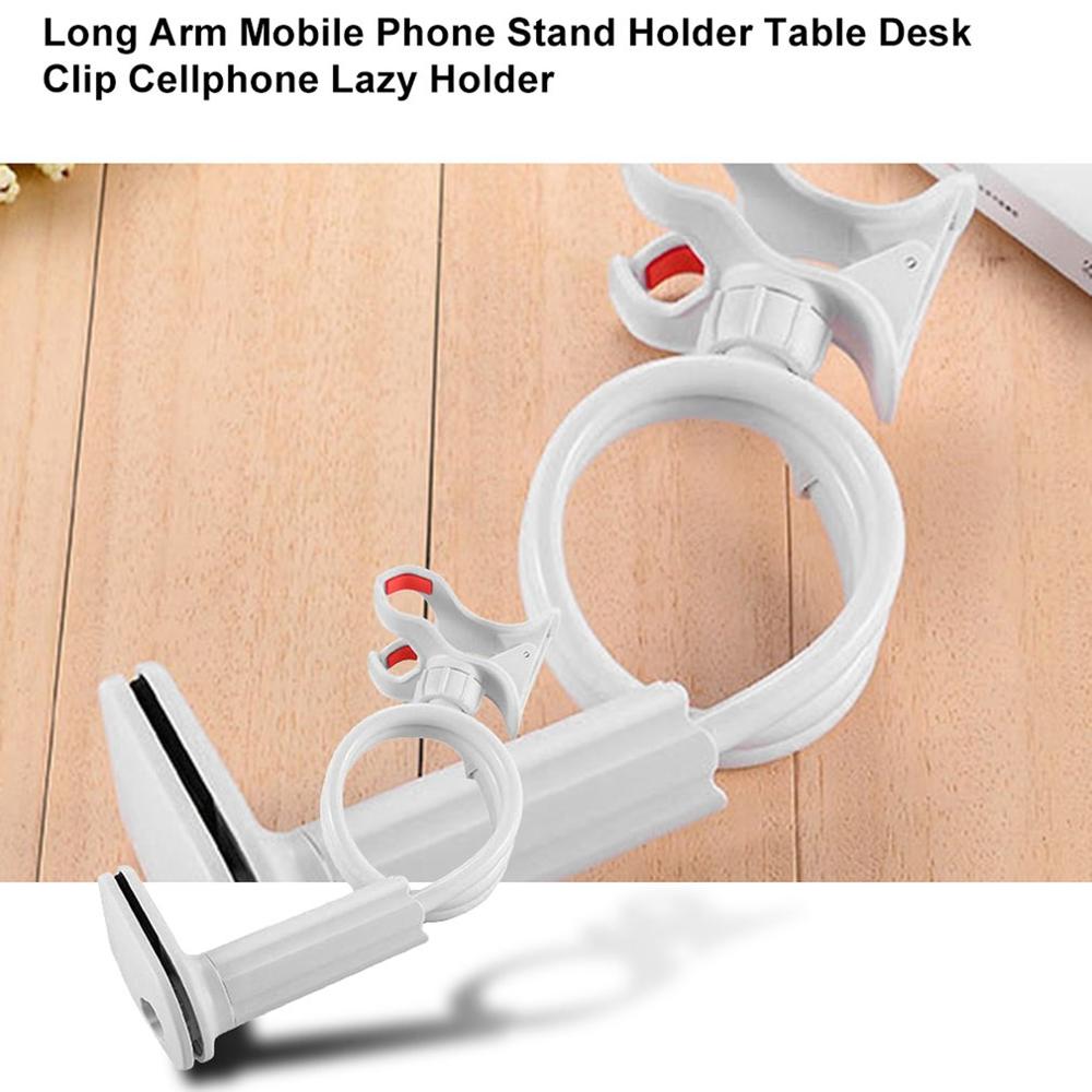 Portable Flexible Mobile Phone Stand Lazy Holder Mount Bracket Table Desk Clip Cellphone Universal Stable Long Holder