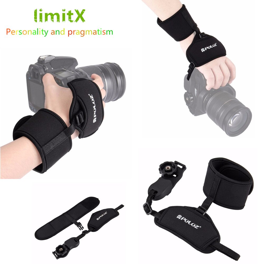Correa de mano de neopreno para cámara Nikon D7500, D7200, D7100, D3400, D3300, D3200, D3100, D3500, D5600, D5500, D5300, D5200, D5100