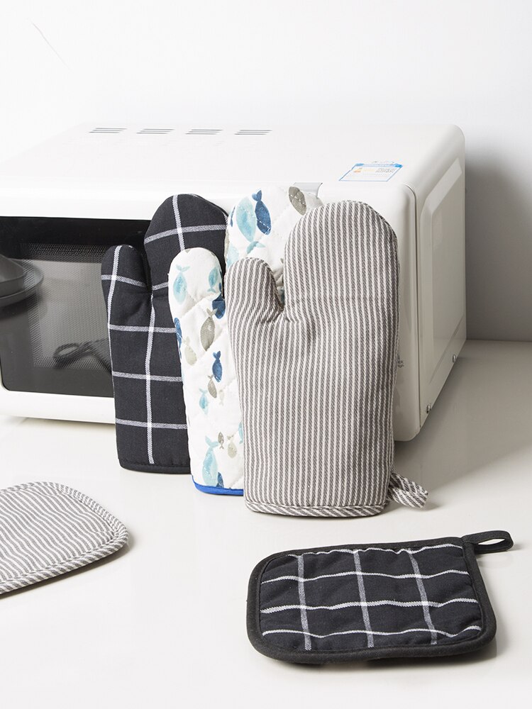 Kitchen microwave Gloves Potholders Oven Mitts Heat resistant non-slip pan Baking pan barbecue Heat-insulating tool