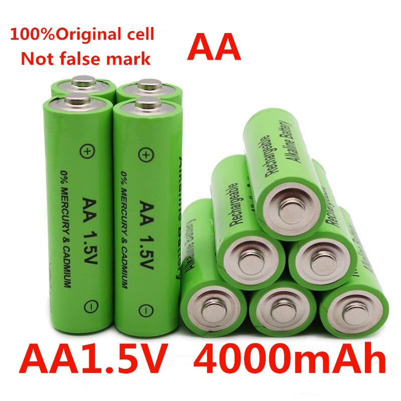 1.5V Brand AA rechargeable battery 4000mAh 1.5V Alkaline Rechargeable batery for led light toy mp3
