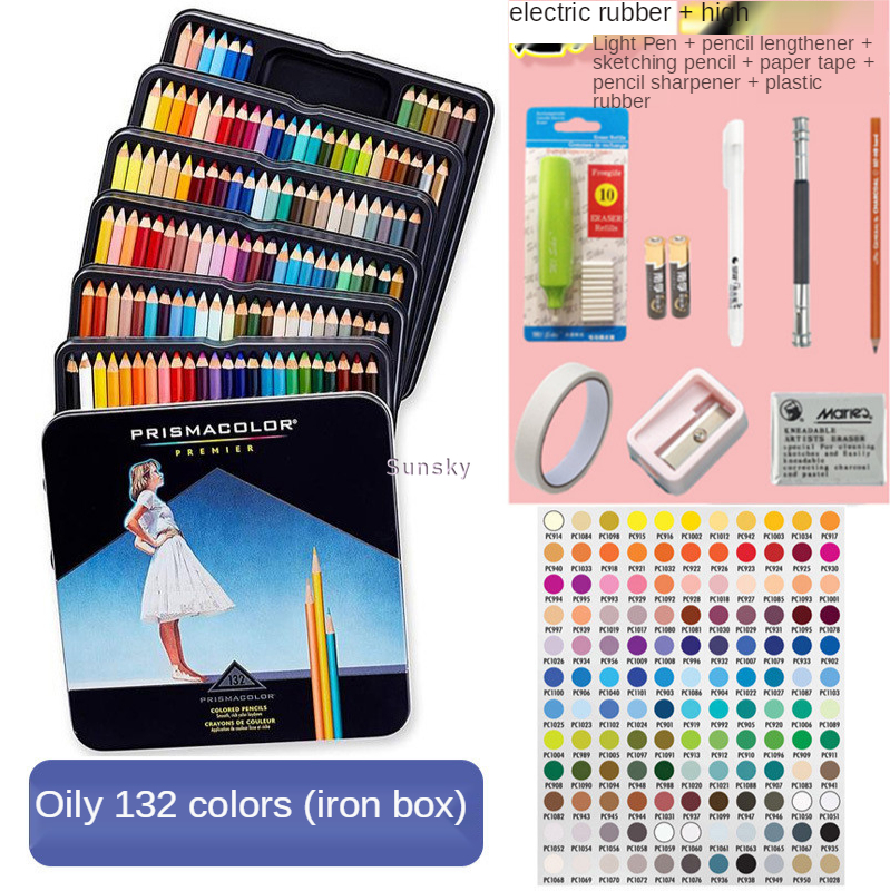 Tin Prismacolor Premier – crayons de couleur souples pour adultes, 72/132/150, pour livres de coloriage, dessin, croquis, étudiants artistes
